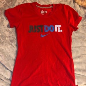 Nike just do it dri fit tee shirt